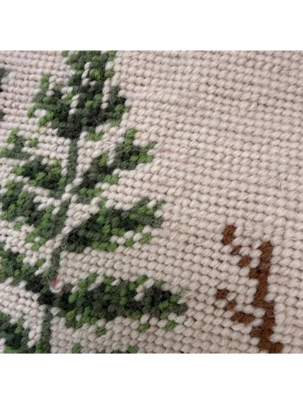 Snowmen Needlepoint Pillow Whimsical Christmas Holiday Decor 15x19 Zip Cover